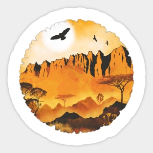 Sunset Land Sticker